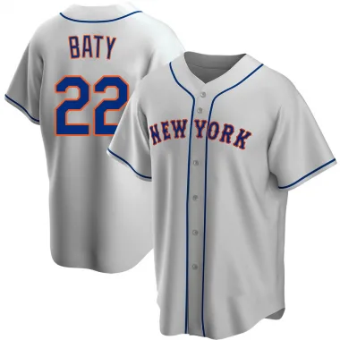Brett Baty Signed New York Mets White Nike Replica Jersey (Fanatics) – DAS