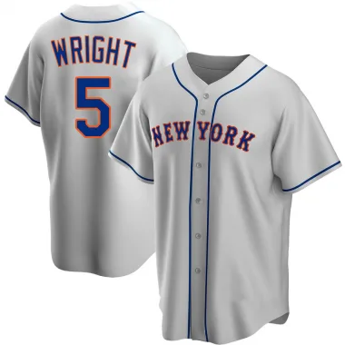 New York Mets Authentic #5 David Wright Alternate Home Blue Orange Jersey  with 2015 World Series Patch on sale,for Cheap,wholesale from China