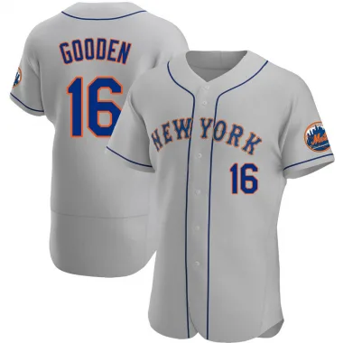 Dwight Gooden Men's Authentic New York Mets Gray Road Jersey