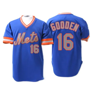 Dwight Gooden Men's Replica New York Mets Blue 1983 Throwback Jersey