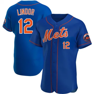 Youth Francisco Lindor New York Mets Blue Alternate Replica Jersey