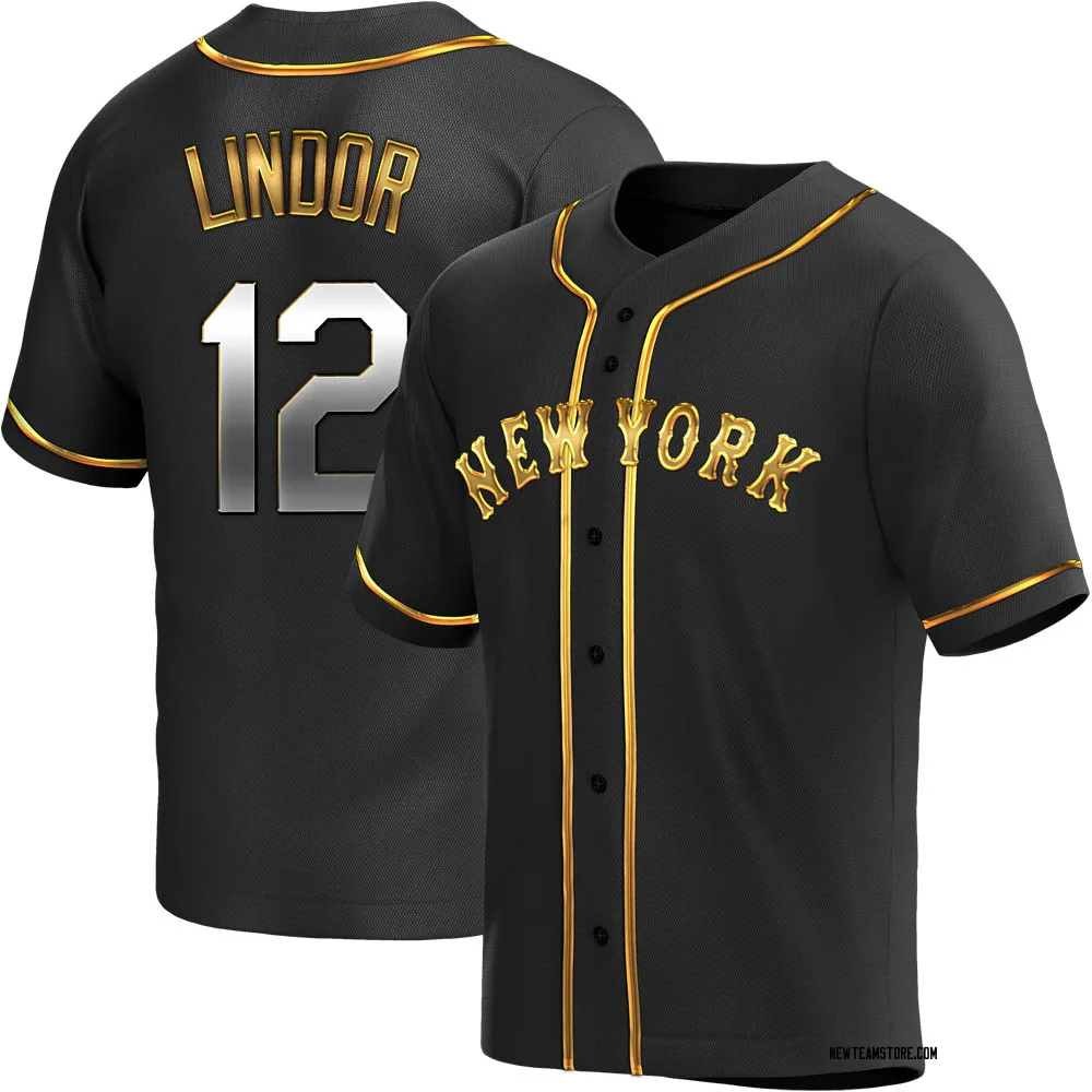 black lindor mets jersey