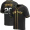 Howard Johnson Youth Replica New York Mets Black Golden Alternate Jersey