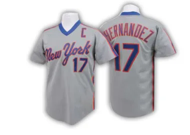 Men's New York Mets #17 Keith Hernandez Authentic Green Salute to