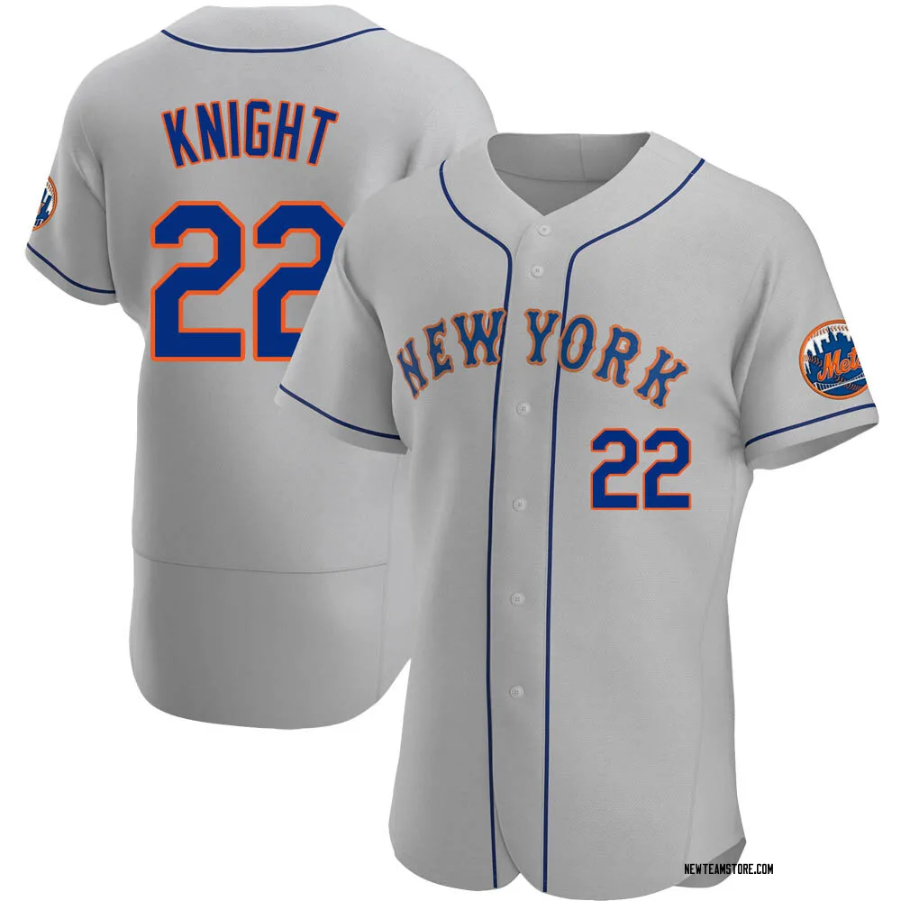 Ray Knight Men's Authentic New York Mets Gray Road Jersey - New