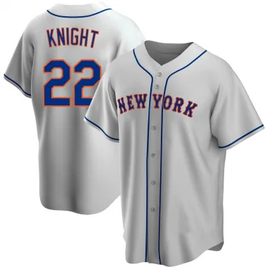 Ray Knight Men's Authentic New York Mets Gray Road Jersey - New