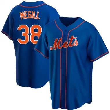 Tylor Megill Men's Nike Royal New York Mets Alternate Replica Custom Jersey Size: Large