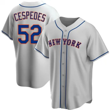 Youth New York Mets #52 Yoenis Cespedes Authentic White Home Cool